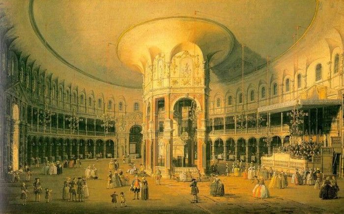 Canaletto London- Ranelagh, the Interior of the Rotunda, 175. 