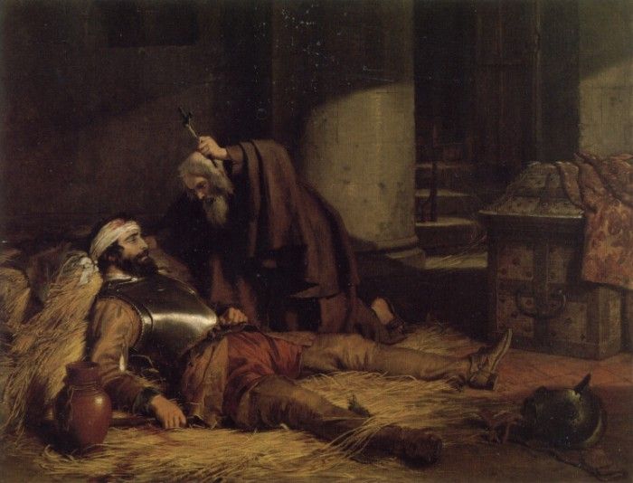 The Dying Warrior c1843. , 