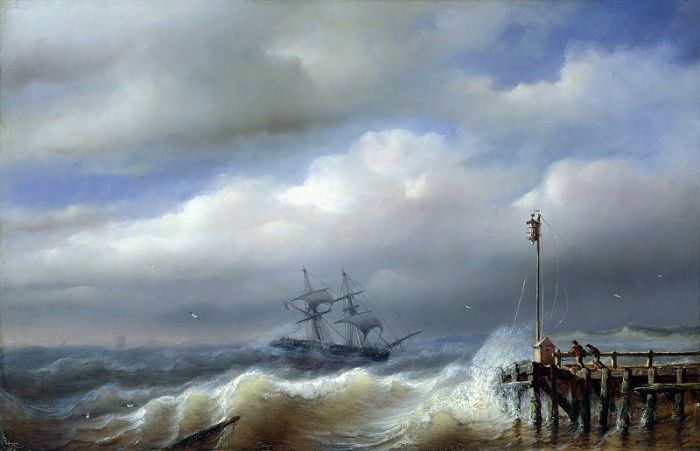 Rough Sea in Stormy Weather, 1846. ,  