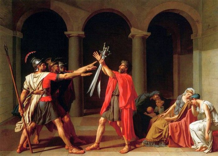 The Oath of the Horatii. , -