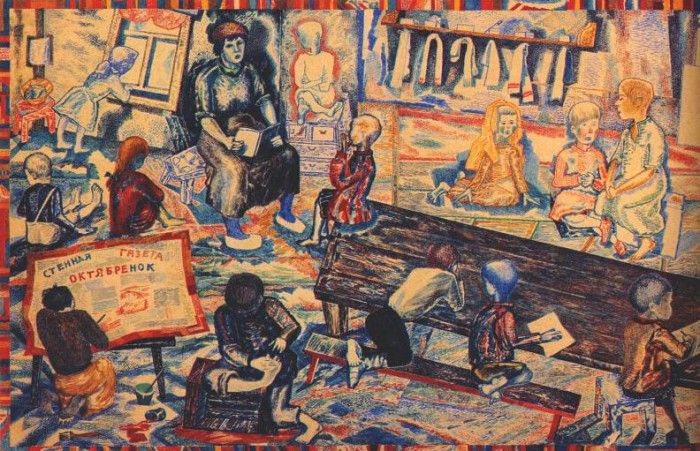 kondratiev summer crche (detail) 1930. 