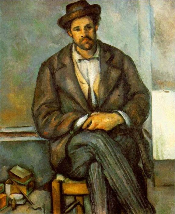 CeZANNE SEATED PEASANT,1895-90, PHILADELPHIA MUSEUM OF ART. , 