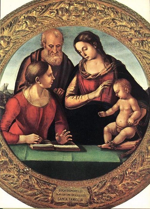 SIGNORELLI Luca Madonna And Child With St Joseph And Another Saint. , 