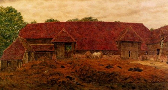 Boyce George Price The Old Barn At Whitchurch. ,  