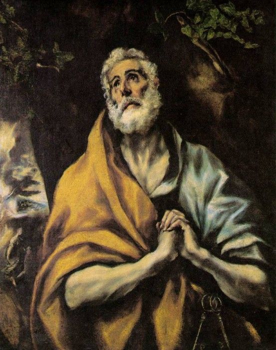 El Greco The Repentant Peter ca 1600, 93.6x75.2 cm The Phill. , -