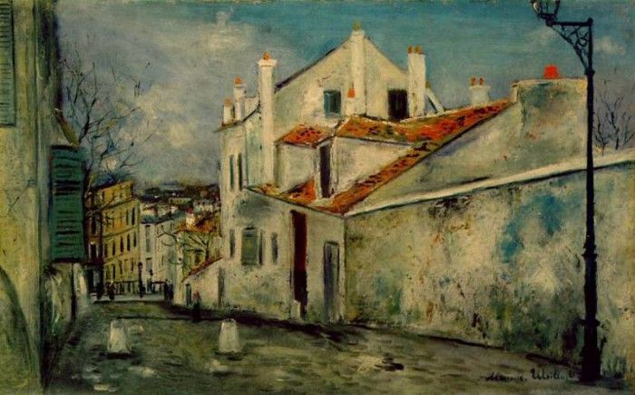 Utrillo La maison de Mimi Pinson - Montmartre, ca 1914, Muse. , 