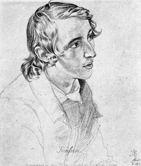 SCHNORR VON CAROLSFELD Julius Portrait Of Victor Emil Jansen.   Carolsfeld, 