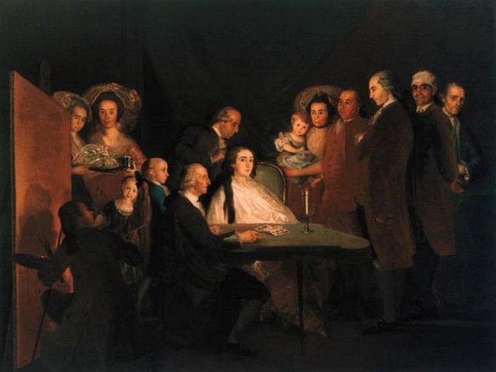 La famiglia dellInfante Don Luis. (1784). Parma, Fondazione.   ,  