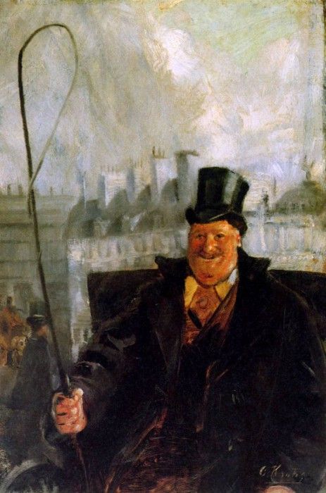 Krohg Christian Parisian coachman Sun. , 