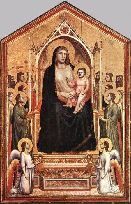 Giotto - Ognissanti Madonna (Madonna in Maesta).   