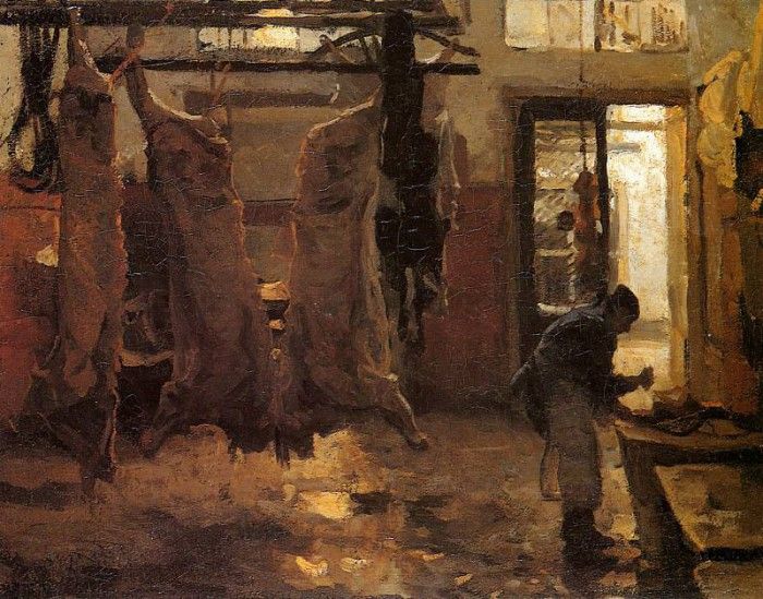 Tholen Willem Bastiaan The slaughterhouse Sun. , 