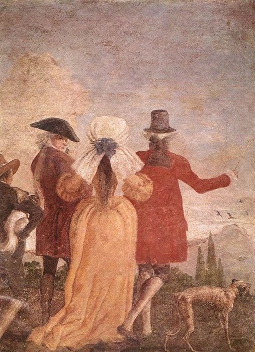 TIEPOLO Giovanni Domenico The Promenade. ,  