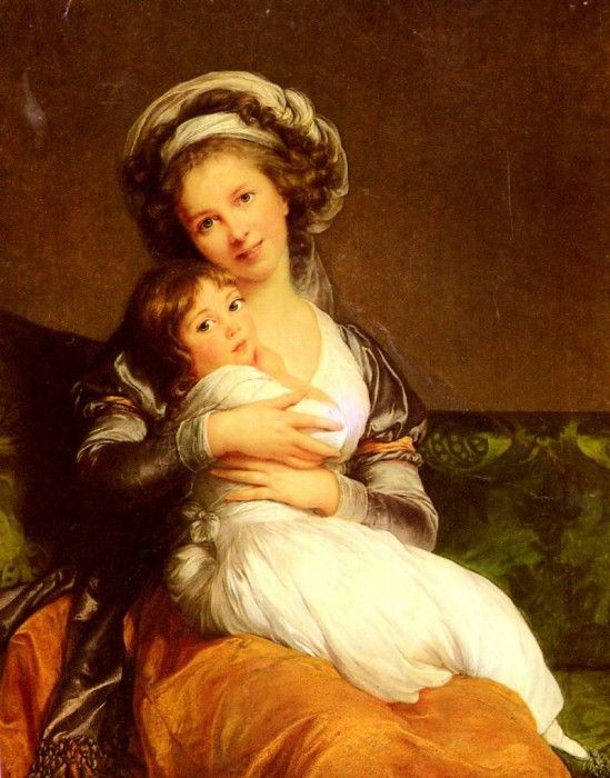 Vigee Lebrun Elisabeth Louise Madame Vigee Lebrun Et Sa Fille.  ,  