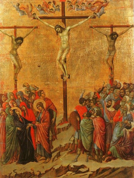 Duccio Crucifixion, Museo dellOpera del Duomo, Siena..   