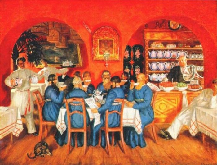 kustodiev moscow tavern 1916. ���������, ����� (1878-1927)