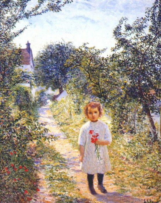 perry little girl in a lane, giverny c1906-7.  