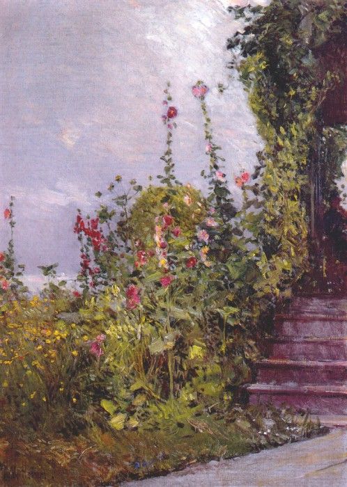 hassam celia thaxters garden, appledore 1890-3. , 