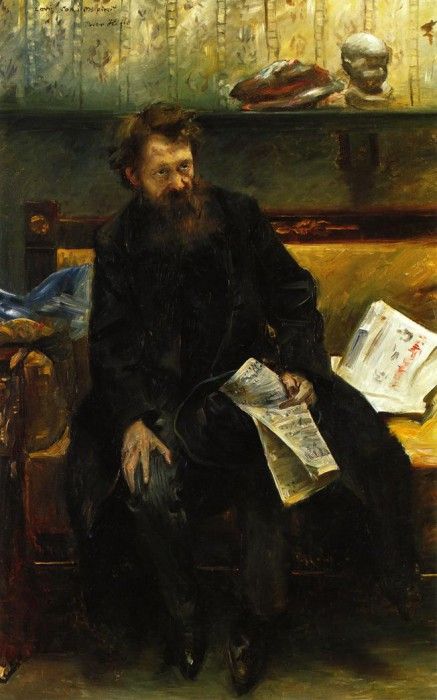 Corinth Lovis Portrait of the Poet Peter Hille. , 