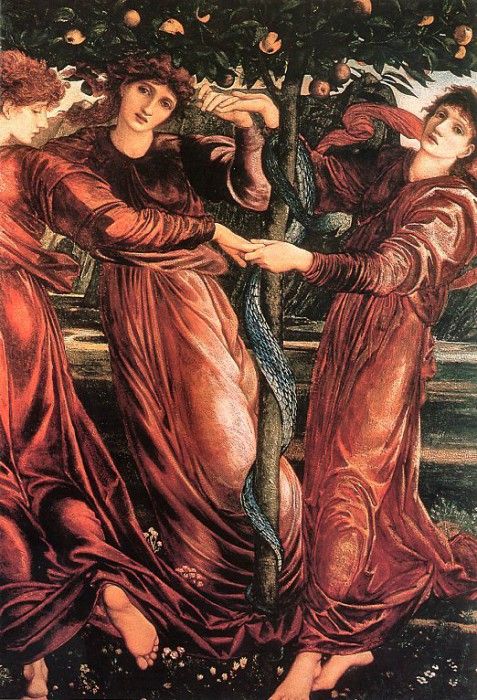 Edward Burne-Jones - The Garden of the Hesperides, De. -   