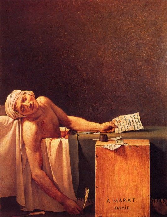 David Jacques Louis The Death Of Marat. , -