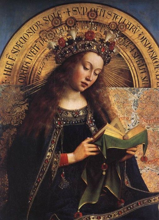 Eyck Jan van The Ghent Altarpiece Virgin Mary detail. ,  