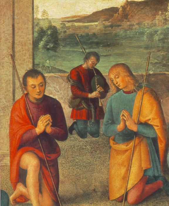 Perugino Pietro The Presepio 1498 detail1. , 