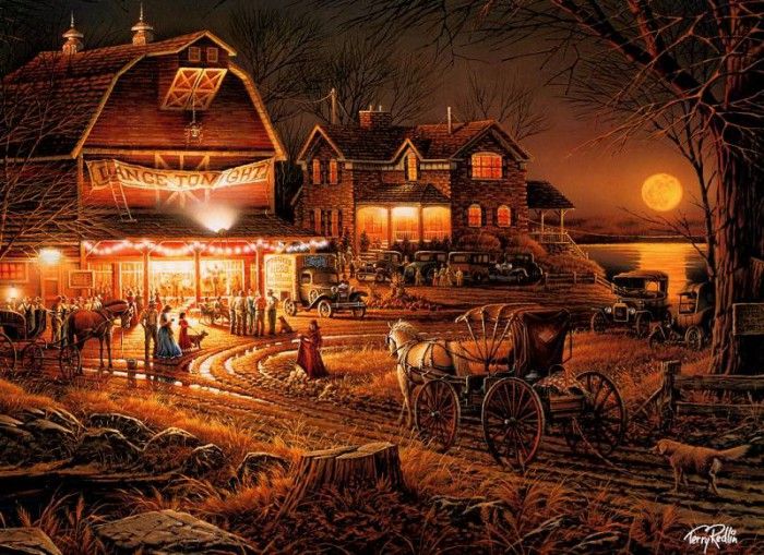 Terry Redlin - Harvest Moon Ball, De. Redlin 