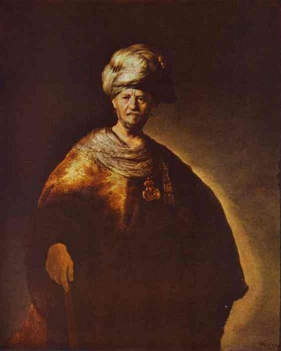 Rembrandt - Portrait of a Noble (Oriental) Man.    