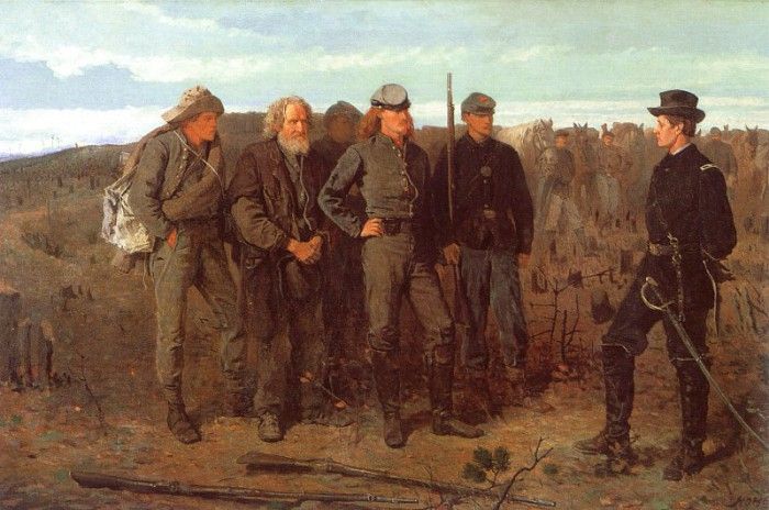 Homer Prisoners from the Front, 1866, oil on canvas, Metropo. , 