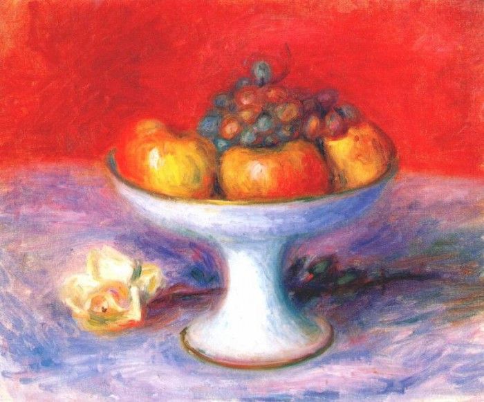 glackens fruit and a white rose c1930s. Glackens, 