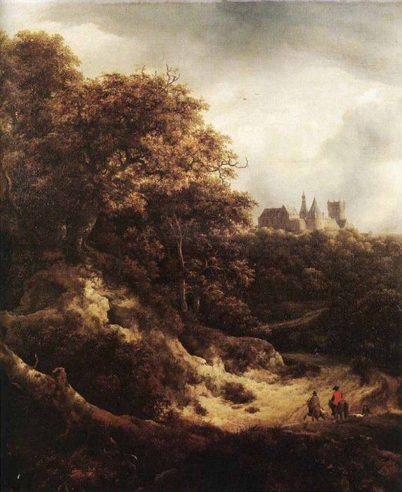 RUISDAEL Jacob Isaackszon van The Castle At Bentheim. ,  