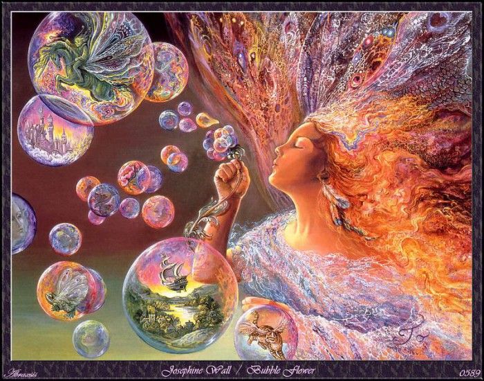 Josephine Wall - Bubble Flower (Abraxsis). , 