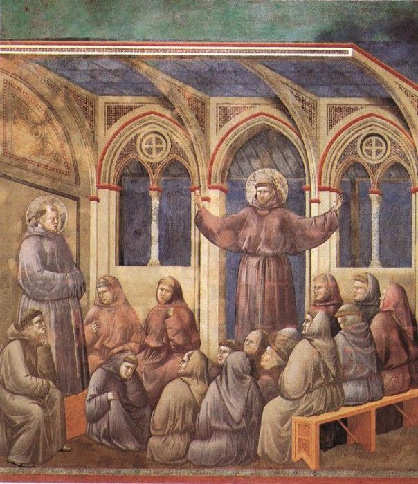 Giotto   Legend of St Francis   [18]   Apparition at Arles.   