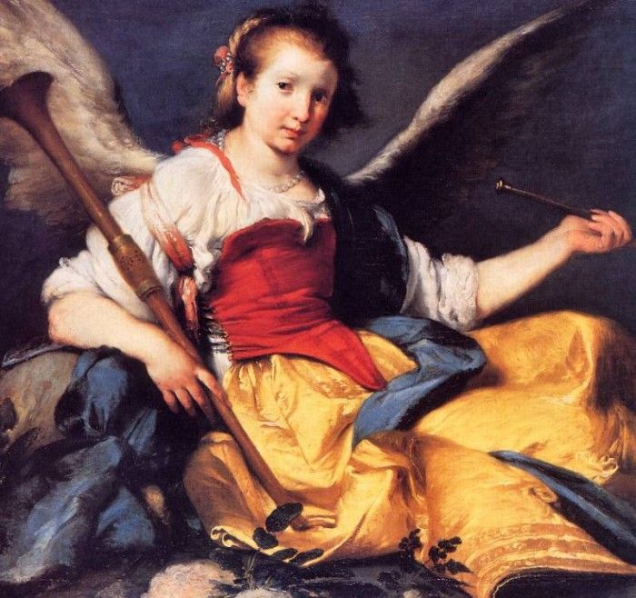 Bernardo Strozzi - A Personification of Fame, De.  