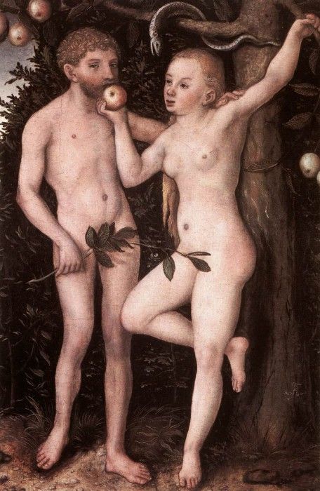 CRANACH Lucas the Elder Adam And Eve 1538. ,  