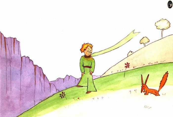 al st exupery08 le prince et le renard. , -