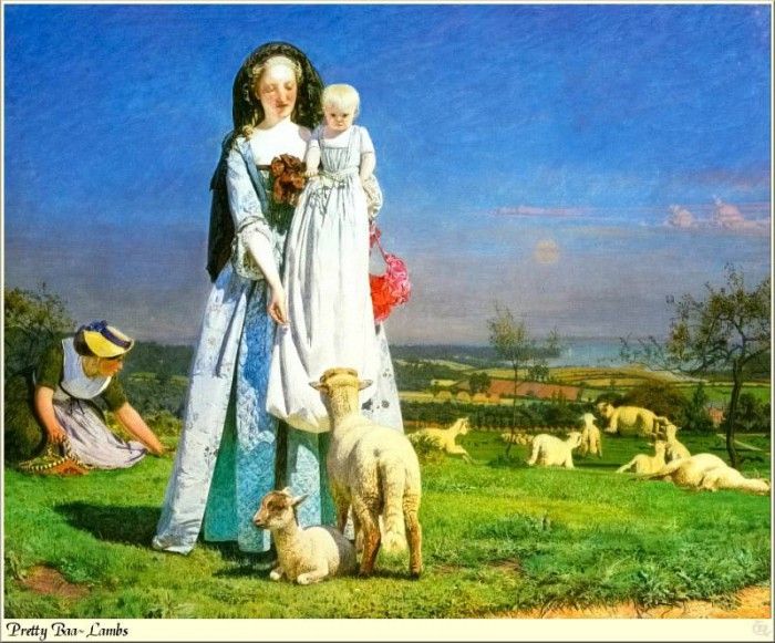 Republica SWD 019 Ford Madox Brown-Pretty Baa-Lambs.   