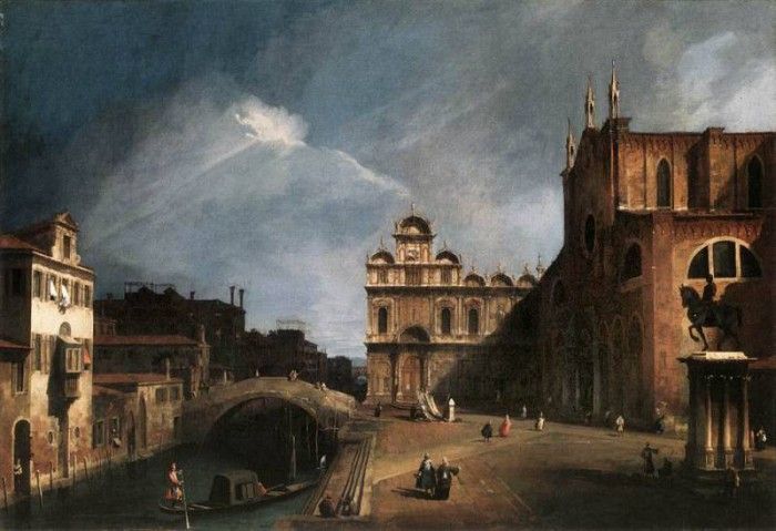 CANALETTO Santi Giovanni E Paolo And The Scuola Di San Marco 1726. 