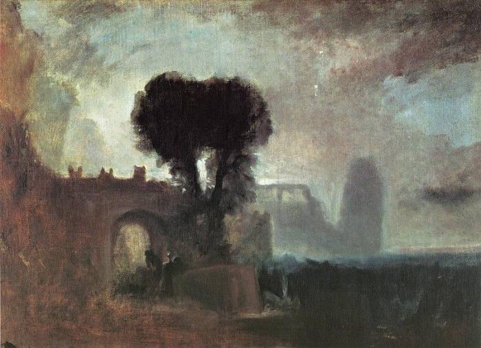 Turner Joseph Mallord William Archway with Trees by the Sea. ,   