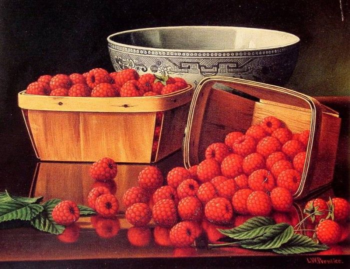 Baskets of Raspberries. ,  