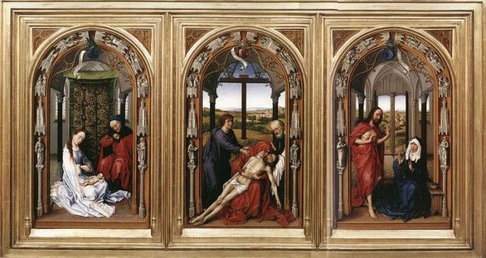Weyden Mary Altarpiece (Miraflores Altarpiece). ,   