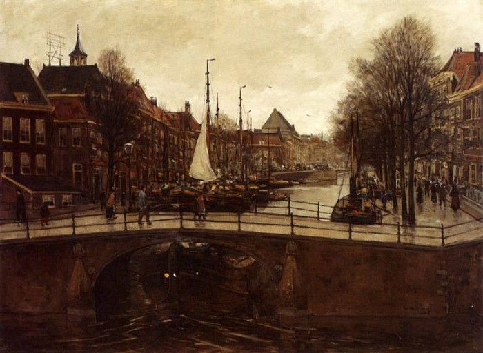 Waning Cornelis Antoni Van A View Of Het Zieken The Hague. ,   
