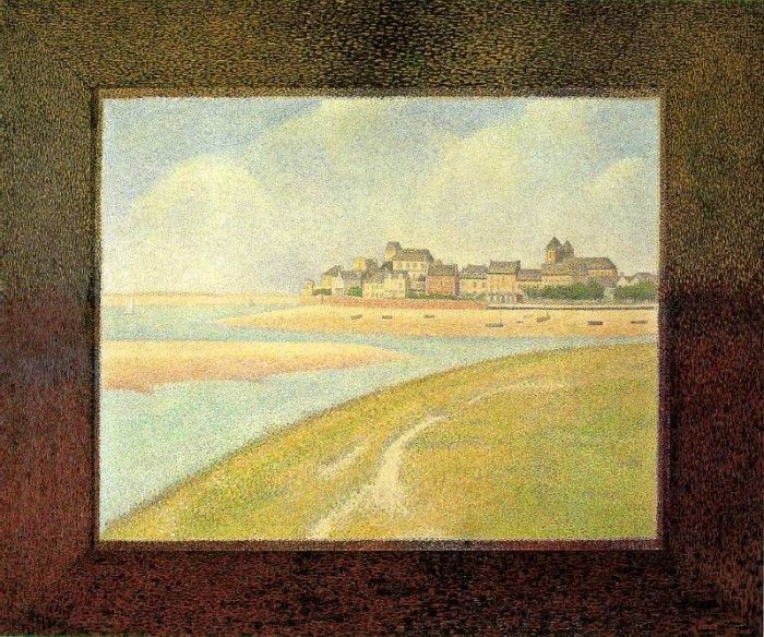 Seurat View of Le Crotoy from Upstream, 1889, The Detroit in. , 