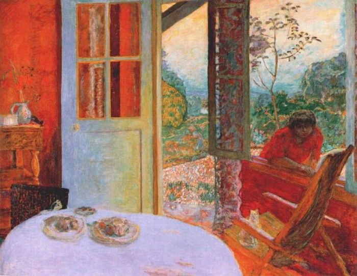 bonnard the dining room in the country 1913.  