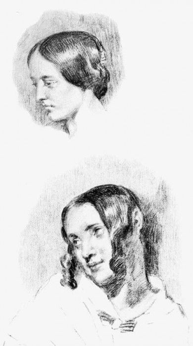 DELACROIX Eugene Study for Jenny Le Guillou and Josephine de Forget. , 