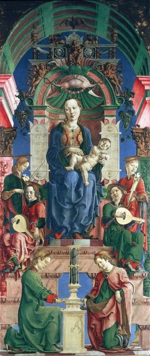 Lippi Filippino The virgin and child enthroned. , 