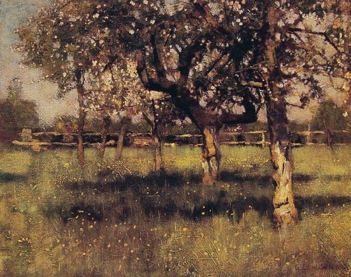 An orchard in May. , 