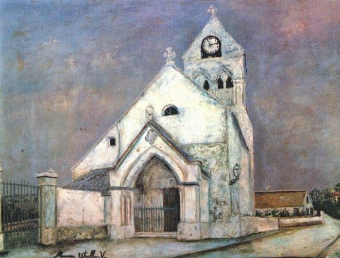 utrillo church at deuil 1912. , 