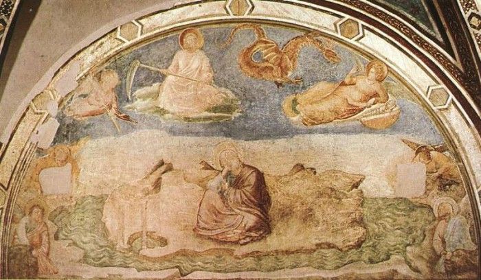 Giotto   Life of St John the Evangelist   [01]   St John on Patmos.   