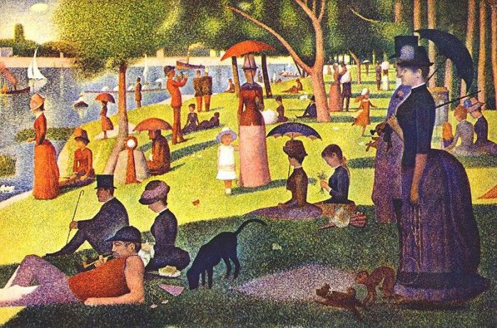 seurat grande jatte (large scan). , 